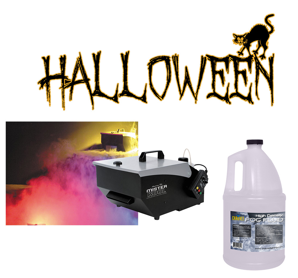 Halloween American DJ Mister Kool Low Laying Fog Smoke Machine & Gallon Fluid