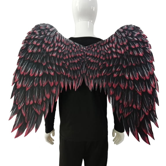 Halloween Angel Wings Costume Realistic Non-Woven Fabric Wings for Cosplay, Halloween, Theme Parties