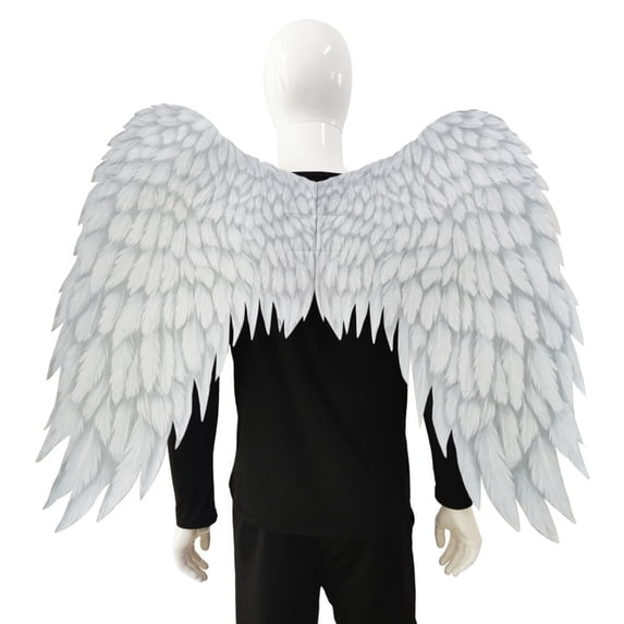 Halloween Angel Wings Costume Realistic Non-Woven Fabric Wings for Cosplay, Halloween, Theme Parties