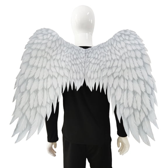 Halloween Angel Wings Costume Realistic Non-Woven Fabric Wings for Cosplay, Halloween, Theme Parties