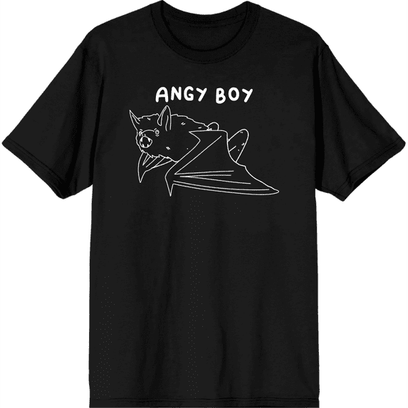 Halloween Angry Boy Men's Black Crew Neck Short Sleeve Tee-Large