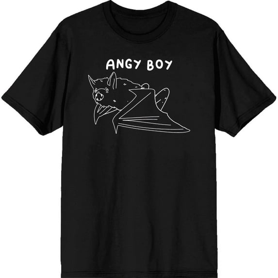 Halloween Angry Boy Men's Black Crew Neck Short Sleeve Tee-Medium