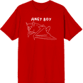 thumbnail image 1 of Halloween Angry Boy Red Men's Crew Neck Short Sleeve Tee-XL, 1 of 2