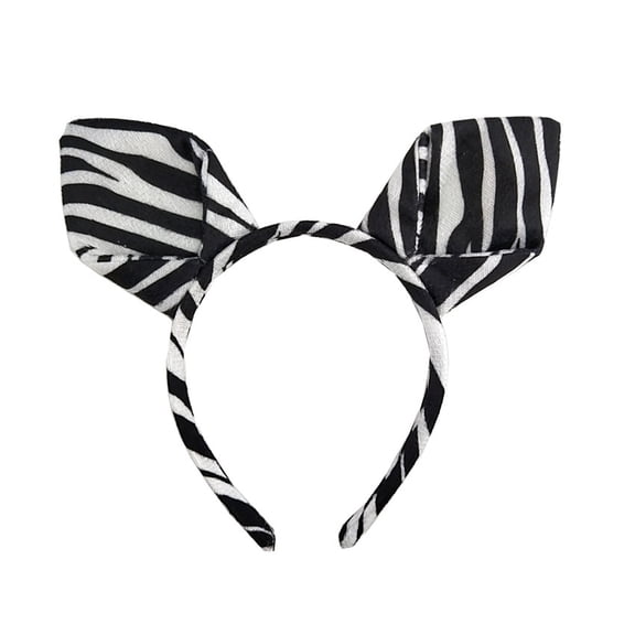 Halloween Animal Zebras Headpiece for Party Birthday Hairbands Stage Headwear Photo Props Zebras Ear