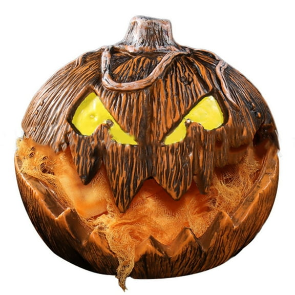 Halloween Animatronic scary pumpkin Head Lighting Halloween horror ornament