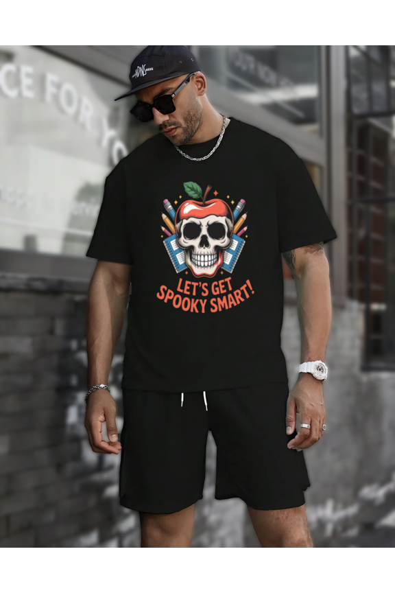 Halloween Apple Head Funny Costume Party Cartoon Graphic Artwork Print Unisex T-Shirt up to size 5XL