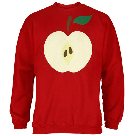 Halloween Apple Slice Costume Mens Sweatshirt Red LG
