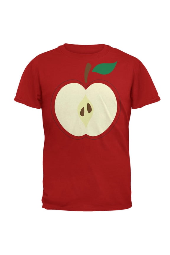 Halloween Apple Slice Costume Mens T Shirt Red X-LG
