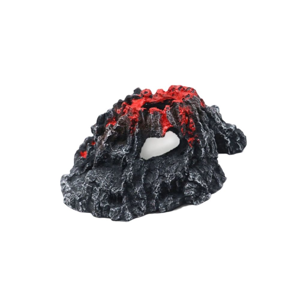 Halloween Aquarium Volcano Model Decors Resins Stone For Fish Tanks Creative Landscape Design