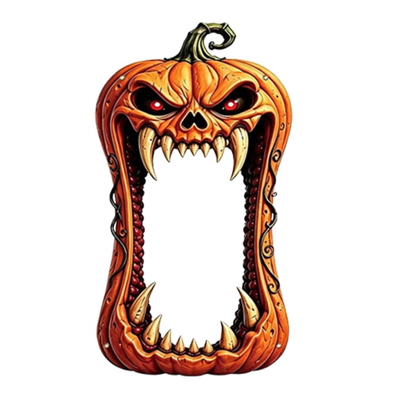 Halloween Archway Banner Large Hollow‑Cut Arch Hanging Decoration Photo Prop Banner For Front Door Yard Garden Halloween Party Decor B-Wll-One Size