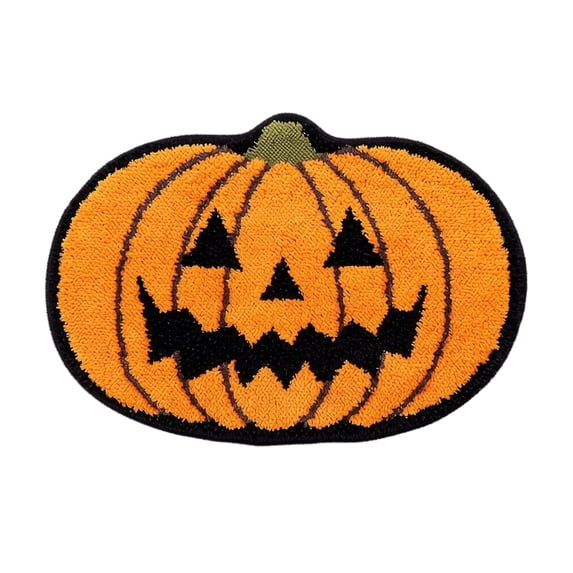 Halloween Area Rug 16X24 Inch Pumpkin Lips Decorative Floor Mat Non Slip Soft Plush Bedside Carpet for Living Room Bedroom Entryway Home Holiday Decor, Style B