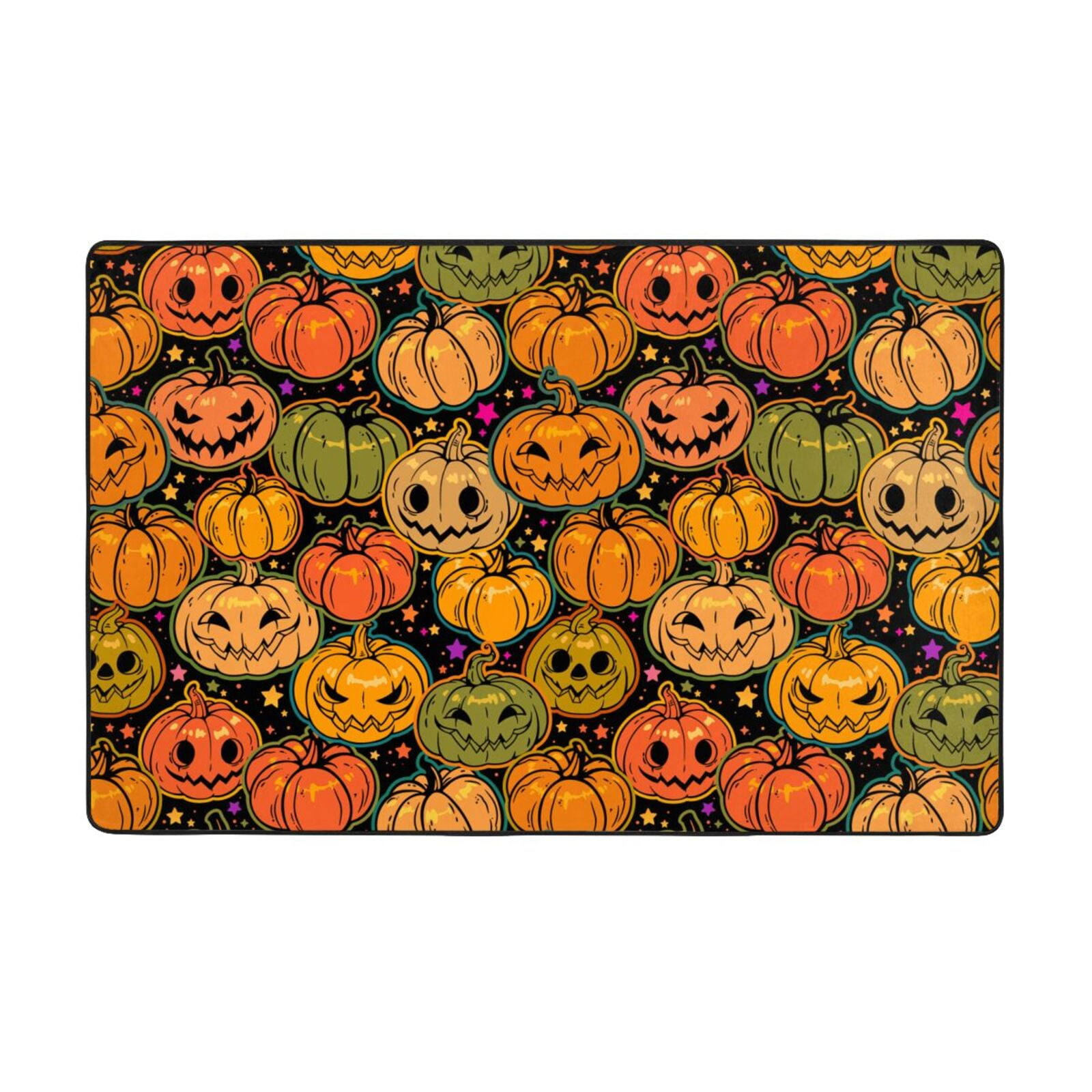 Halloween Area Rugs For Living Room Decor funny halloween pumpkin 3x5