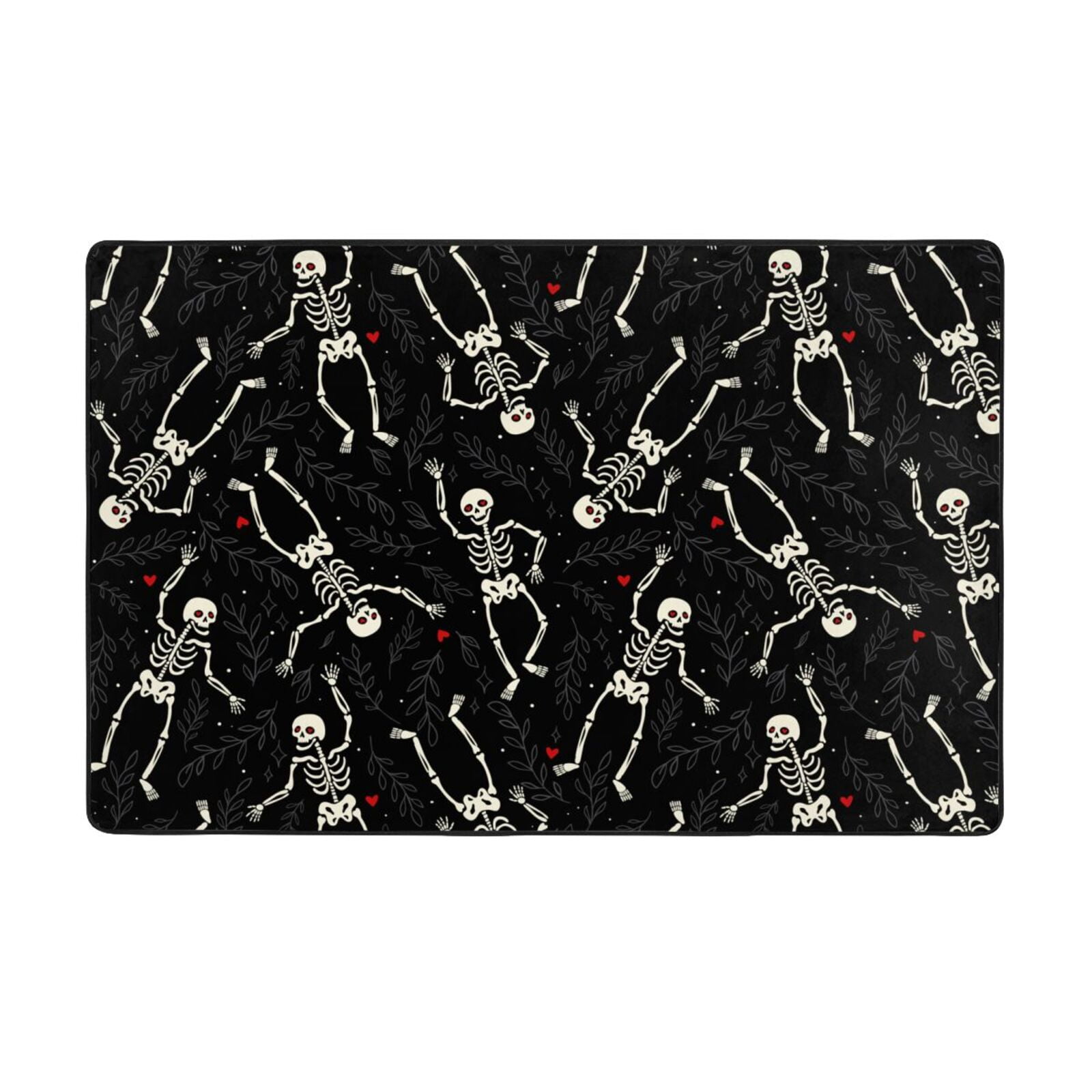 Halloween Area Rugs For Living Room Decor halloween skull love 3x5