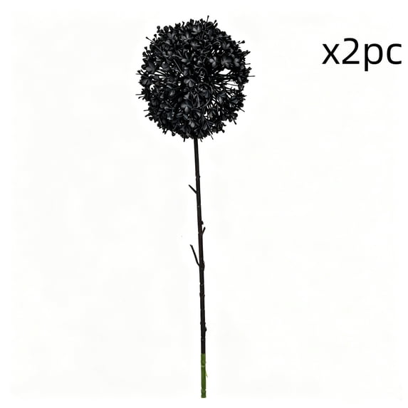 Halloween Artificial Allium Ball Stem Gothic Round Flower for Vase Decor