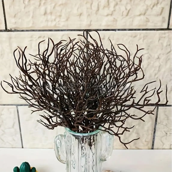 Halloween Artificial Black Branches 12.4in Dried Witch Antler Tree Twigs for Wedding Table Centerpieces Party Home Decorations 12pcs