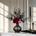 thumbnail image 1 of Halloween Artificial Dead Rose Branches, Black Creepy Twig Stems Wilted Flower Spray, Fake Floral Picks for Vase Home Fall Decoration, Spooky Halloween Decor, 1 of 7