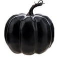 thumbnail image 1 of Halloween Artificial Fake Black Foam Pumpkins Autumn Fall Harvest Farmhouse Table Kitchen Thanksgiving Party Realistic Photography Props, 1 of 3