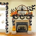 thumbnail image 1 of Halloween Artificial Maple Leaf Garlands Vines, Durable Lightweight Waterproof Garland for Thanksgiving Wedding Party Table Decor 78.74Inch Multicolor, 1 of 6