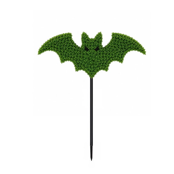 Halloween Artificial Plants Ground Insert Bat Design Outdoor Yard Garden Lawn Decor Plastic Fake Plants Scary Holiday Decoration