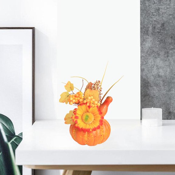 Halloween Artificial Pumpkins Cucumber Pomegranate Banquet Floral Centerpieces Autumn Display - Style 2