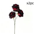 thumbnail image 1 of Halloween Artificial Rose Stem Gothic Multi-Head Faux Flowers for Vase Decor, 1 of 6