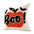 thumbnail image 1 of Halloween Assorted Tufted Throw Pillow Cover Collection, Multi Motif Pumpkin Ghost Bat Web Letter Square Cushion Sham Hidden Zipper for Sofa Bedroom Party Decor, 1 of 3