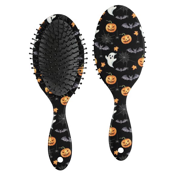 Halloween Autumn Pattern Brush, Detangling Hair Brush, Paddle Styling Brush, Smooth Handle Gifts for Holiday Birthday Gifts
