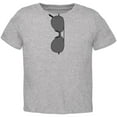 thumbnail image 1 of Halloween Aviator Sunglasses Cool Kid Costume Heather Toddler T-Shirt - 4T, 1 of 1