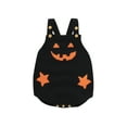 thumbnail image 1 of Halloween Baby Clothes 3M 6M 9M 12M 18M  Pumpkin Rompers Baby Knitted Romper Onesies Fall Warm Sweater Newborn Onesie Outfits, 1 of 10