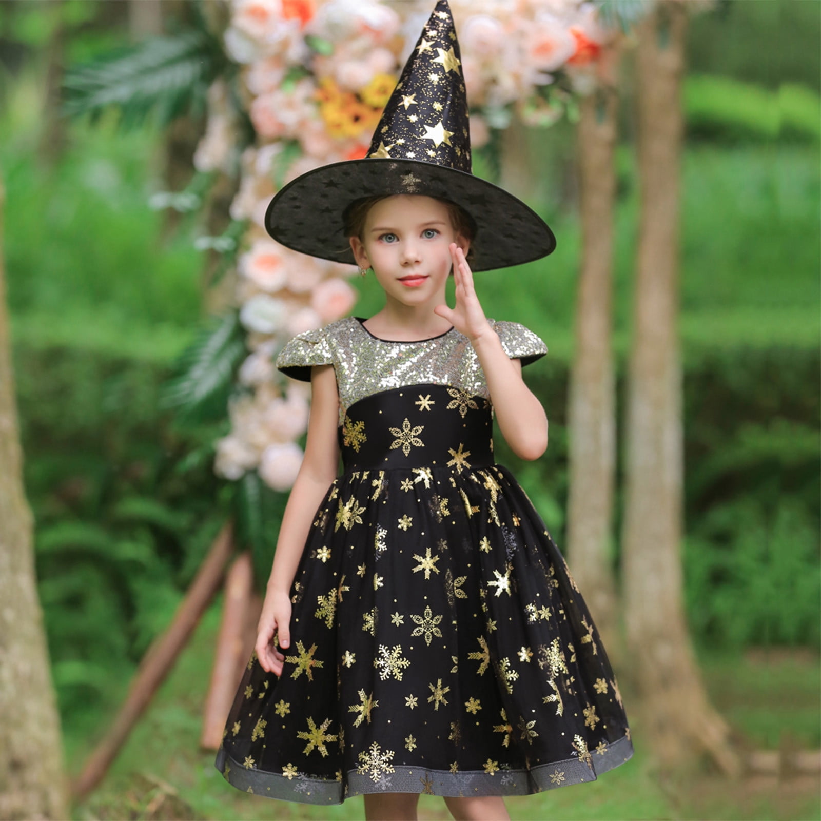 Baby Clothes Size 5 6 Years Kids Girls Pageant Dress Party Child Gown Princess Dress Hat Set Walmart