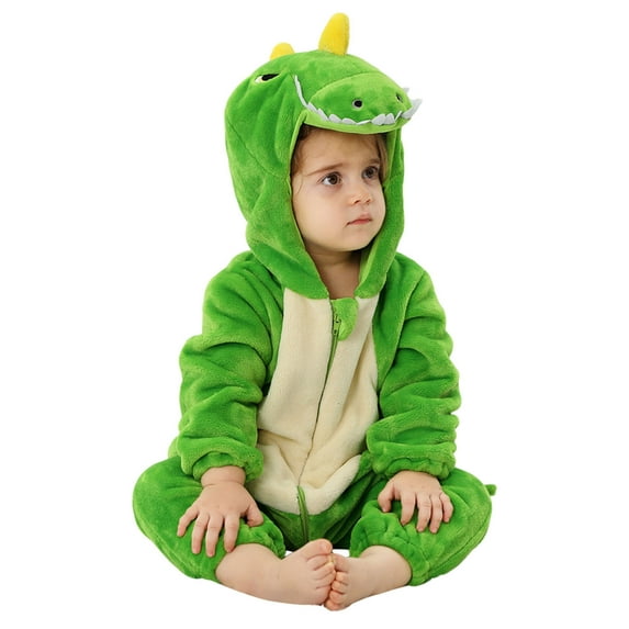 Halloween Baby Costumes Baby Animal Costume Baby Dinosaur Costume Infants Winter Romper for Baby Boys 6-12 Months