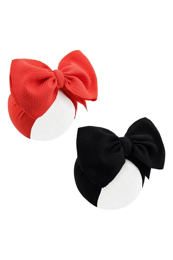 Halloween Baby Headbands Cheer Bows, Orange Black Hair Bow Baby Girl Elastic Nylon Bows, Halloween Headbands Gifts for Baby Newborn Todder Infant