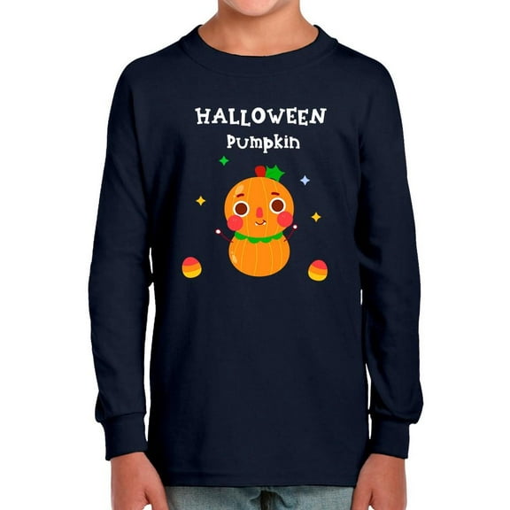 Halloween Baby Pumpkin Long Sleeve Toddler -Image by Shutterstock,  4 Toddler
