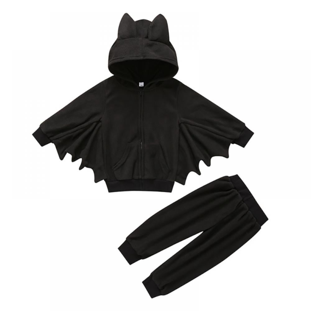 0-18M Autumn Winter Baby One-piece Halloween Bat Hooded Little Devil Rompers