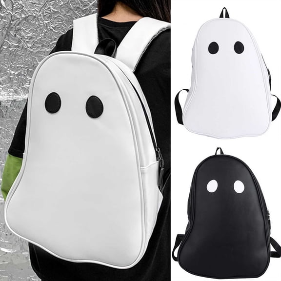 Halloween Backpack, Funny Ghost Pattern Student Backpack, Large Capacity Travel Rucksack Daily Casual Daypack
