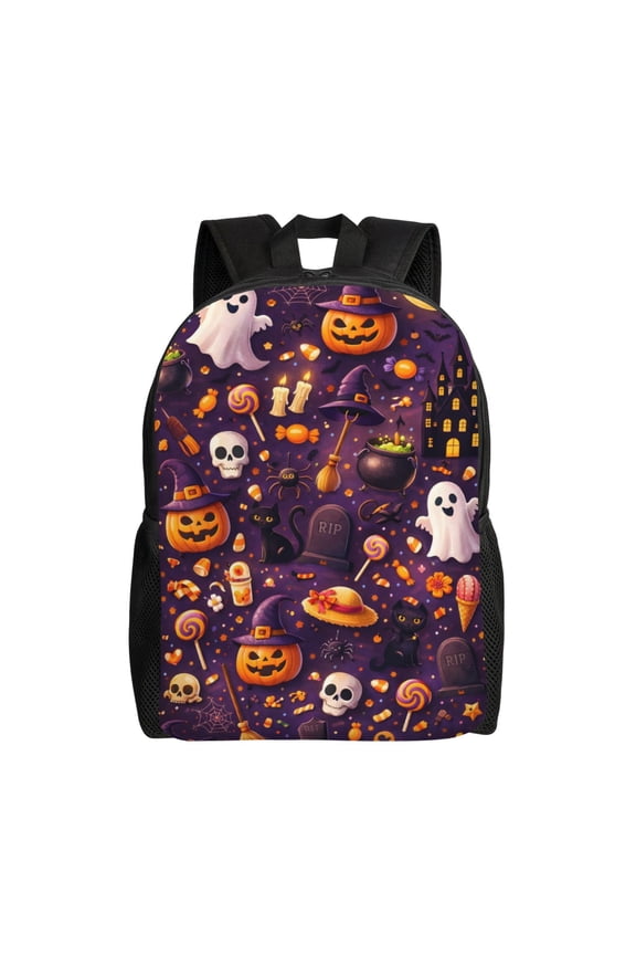 Halloween Backpack Large Capacity Laptop Bag for Men and Women