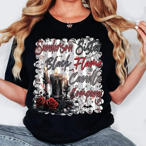 Halloween Bad Witch Shirt, Bad Witches Vibes Shirt, Funny Halloween Shirt, Witches Character Shirt, Retro Halloween Shirt, Black Flame Candle Shirt