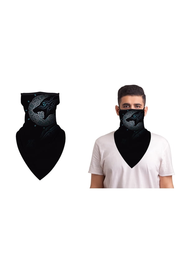 Halloween Balaclava Face Mask Neck Gaiter with Earloop For Men and Women , Hellion
