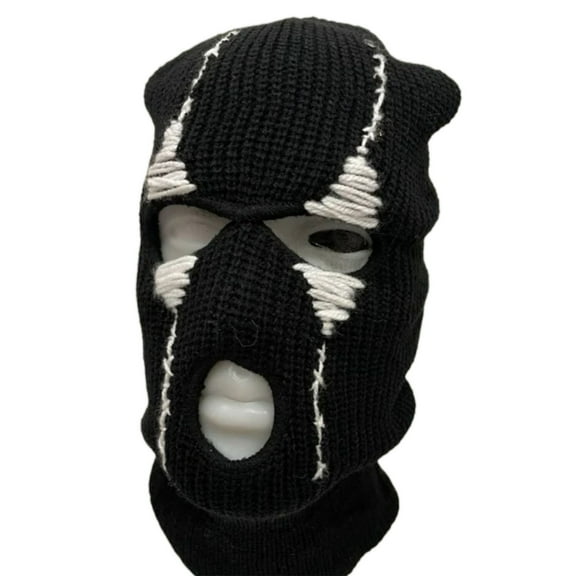 Halloween Balaclava Funny Balaclava Face Mask Balaclava Distressed Party Hat Scary Balaclava Hooded Knitted Hat Beanies