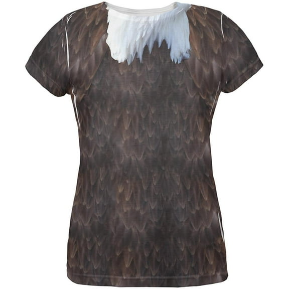 Halloween Bald Eagle Costume All Over Womens T Shirt Multi X-LG
