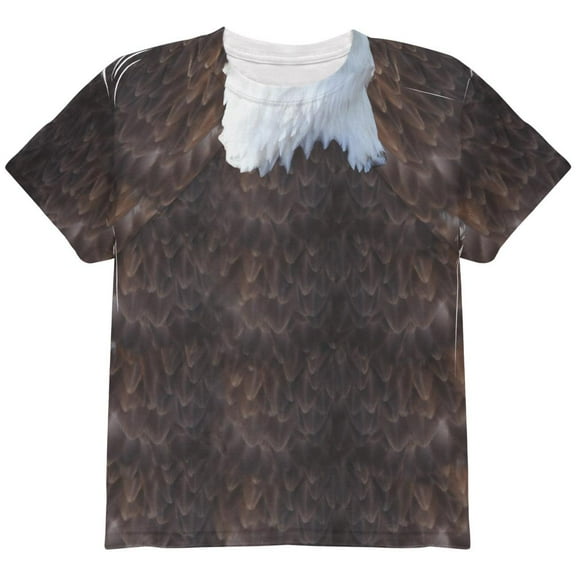 Halloween Bald Eagle Costume All Over Youth T Shirt Multi YLG