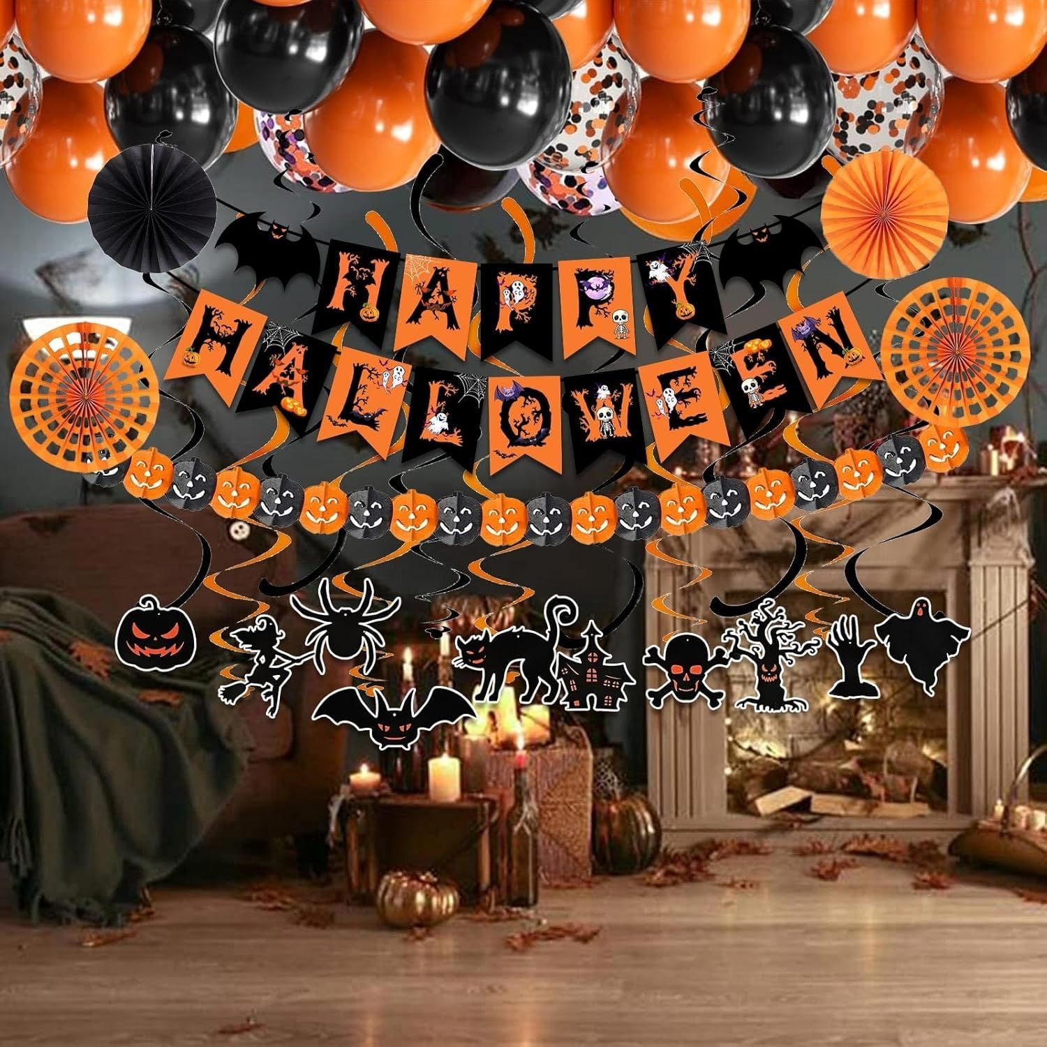 Halloween Banner Paper for Party Decorations