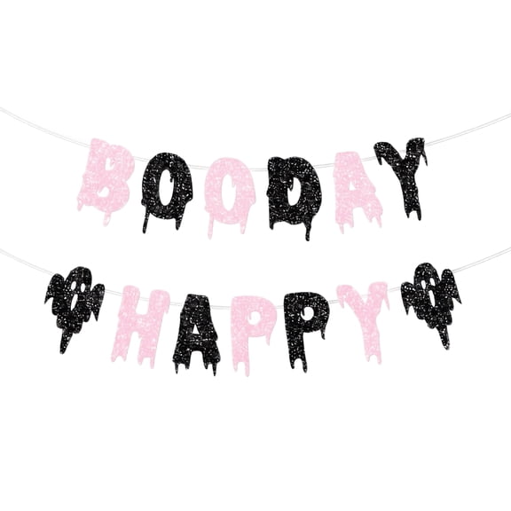 Halloween Banner with Hanging Rope, Rustic Farmhouse Decor Party Decorations for Yard Halloween Decor