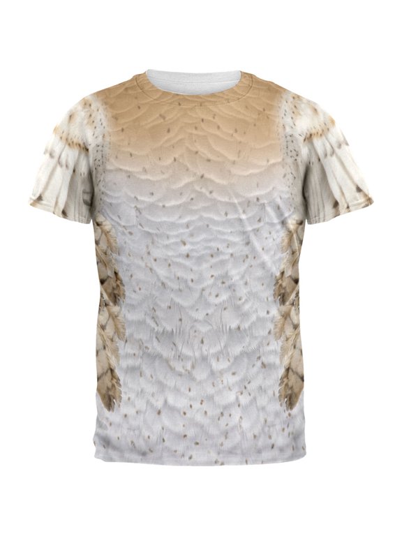 Halloween Barn Owl All Over Mens Costume T Shirt