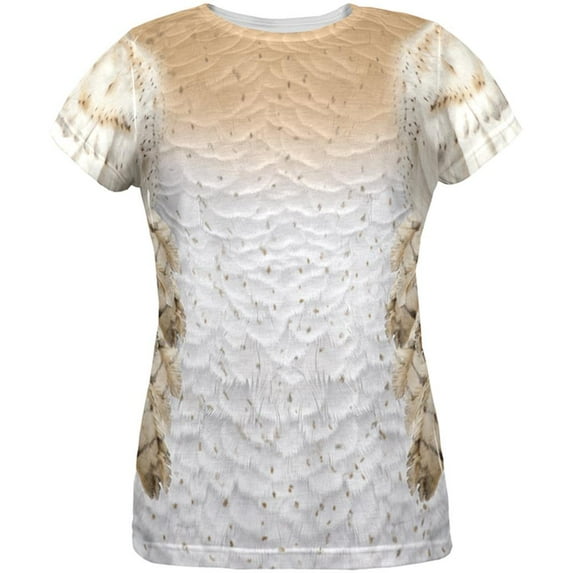Halloween Barn Owl Costume All Over Womens T-Shirt