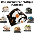 thumbnail image 1 of Halloween Basket Halloween Boo Basket Items for Him Boyfriend Husband Halloween Spooky Basket Stuffers for Women Her Men Him Adults Couple Boyfriend 60x80" Throw Blanket Christmas Gifts for Women Men, 1 of 6