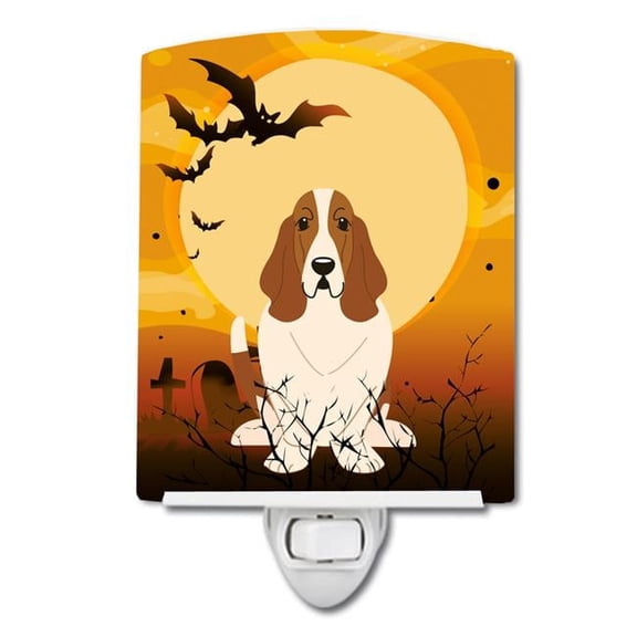 Halloween Basset Hound Ceramic Night Light