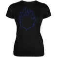 thumbnail image 1 of Halloween Bat Costume Juniors Soft T Shirt Black SM, 1 of 2