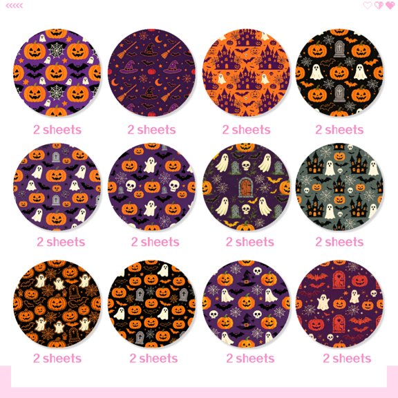 Halloween Bat Design Craft Paper, 24 Sheets 6x6 Inches, Premium Texture Paper for DIY Cutting, Decoration, Handmade Projects