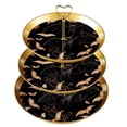 thumbnail image 1 of Halloween Bat Elegant Plastic Discs Necklace Holder Stand with Iron Pillars - 32cm/12.5in Height, 1 of 6